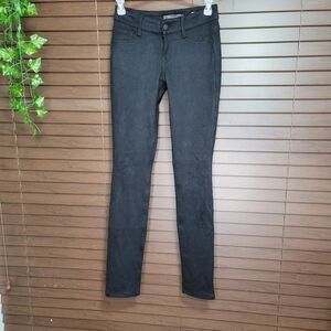 Level 99 Liza Skinny Super Soft Low Rise Black Stretch Womens Jeans Size 25